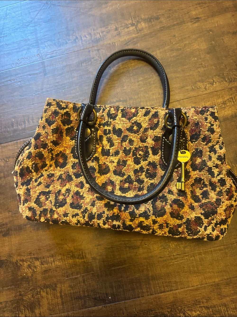 Fossil Leopard-Print Tote